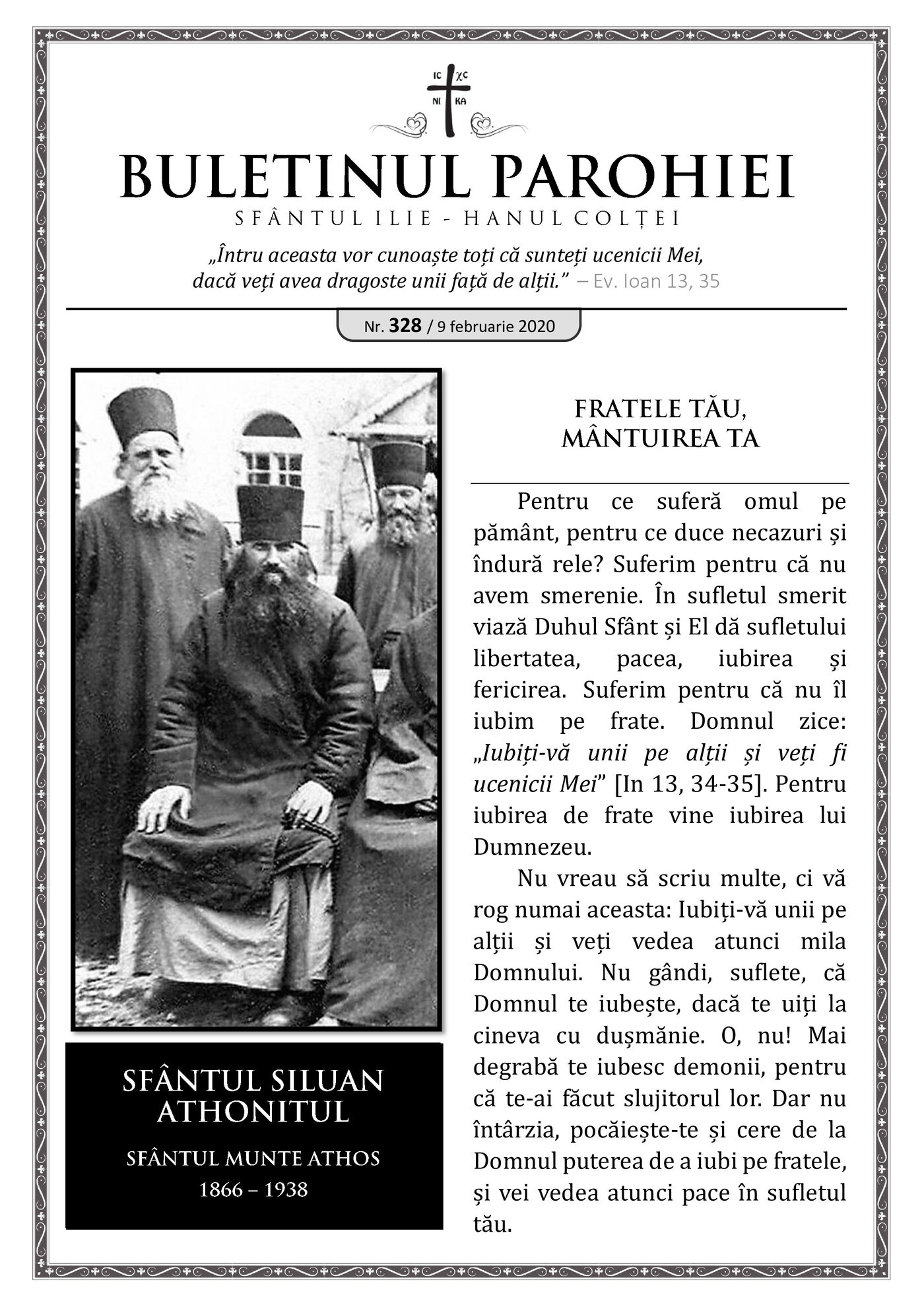 Pagina întâi a numărului 328